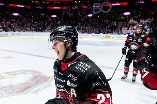 Malmö Redhawks Henrik Haapala jublar