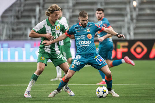 Hammarbys Markus Karlsson och Varbergs Oliver Alfonsi