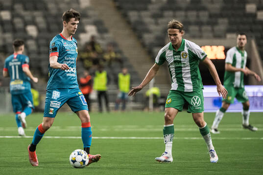 Varbergs Olle Edlund och Hammarbys Markus Karlsson