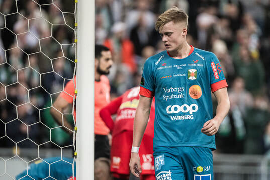 Varbergs Edvin Tellgren deppar