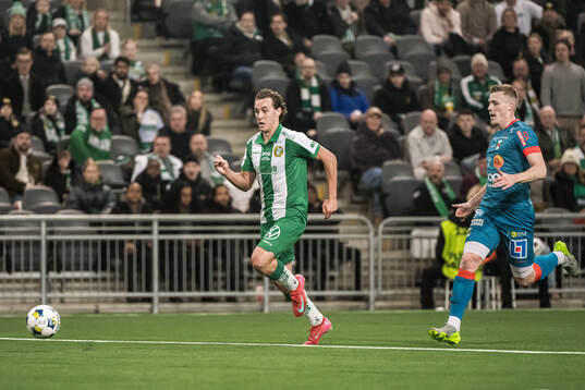 Hammarbys Hampus Skoglund och Varbergs Emil Hellman