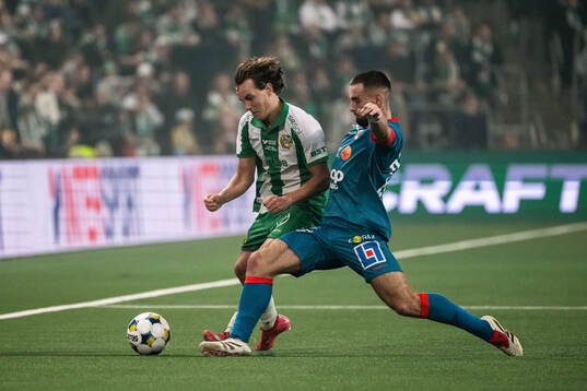 Hammarbys Hampus Skoglund och Varbergs Erion Sadiku
