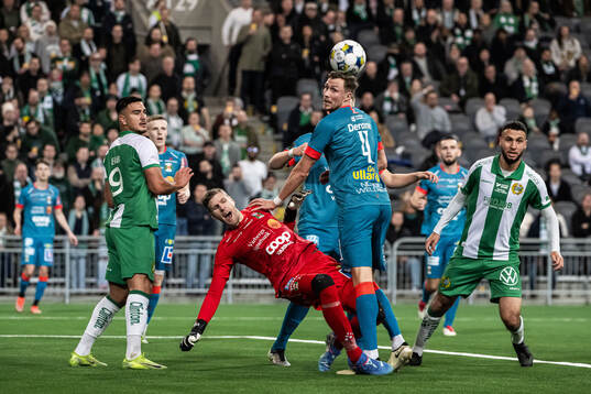 Hammarbys Jusef Erabi och Abdelrahman Boudah Saidi mot