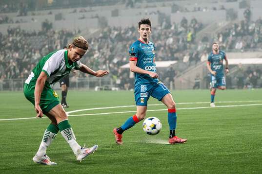 Hammarbys Markus Karlsson och Varbergs Olle Edlund