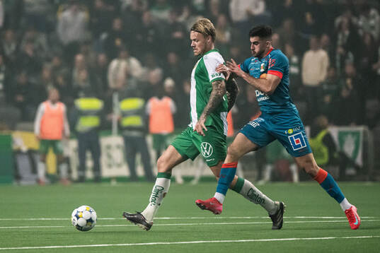 Hammarbys Victor Eriksson och Varbergs Aulon Bitiqi