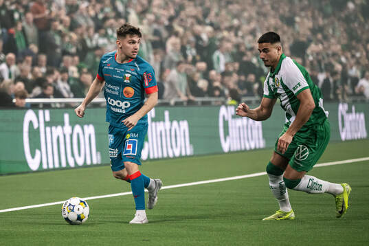 Varbergs Isak Bjerkebo och Hammarbys Jusef Erabi