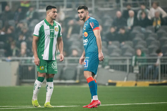 Hammarbys Jusef Erabi och Varbergs Aulon Bitiqi