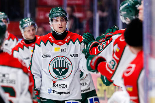 Frölundas Jacob Peterson jublar