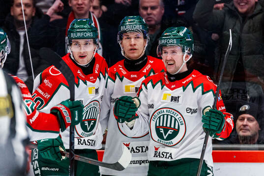 Frölundas Jacob Peterson jublar