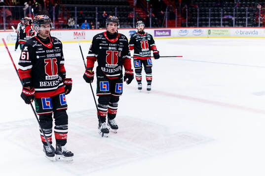 Örebros Ludvig Larsson och Glenn Gustafsson deppar