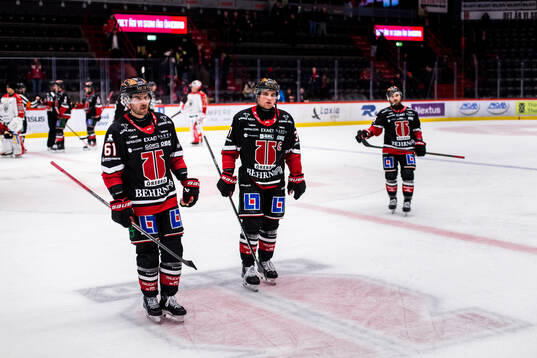 Örebros Ludvig Larsson och Glenn Gustafsson deppar