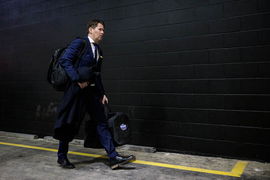 Assistant coach Stefan Klockare of Sweden arrives to the