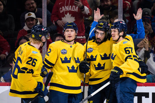 25021 Rasmus Dahlin, Gustav Forsling, Mika Zibanejad and