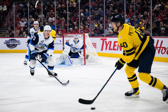 Goaltender Kevin Lankinen of Finland
