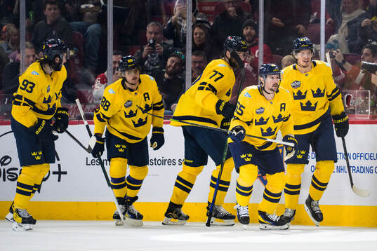 Mika Zibanejad, William Nylander, Victor Hedman, Erik