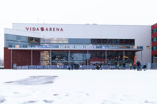 Exteriör vy på Vida arena