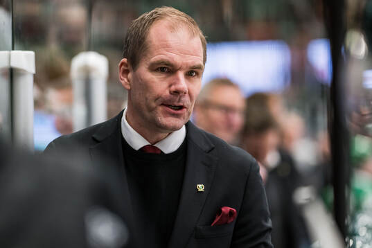 Färjestads tränare Thomas Mitell