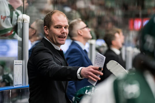 Färjestads tränare Thomas Mitell
