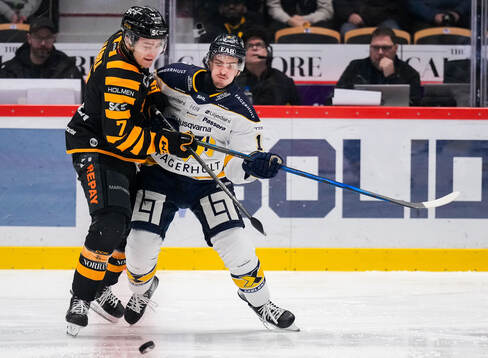 Skellefteås Frans Haara och HV71s Isac Brännström