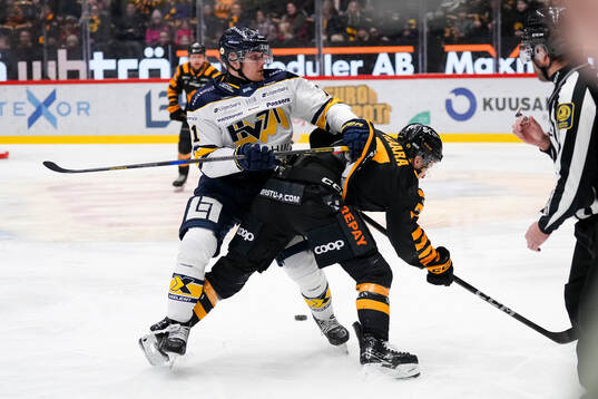 HV71s William Ignberg Nilsson och Skellefteås Frans Haara