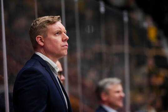 HV71s tränare Anton Blomqvist
