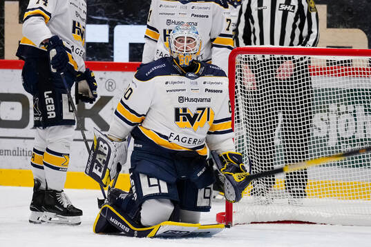 HV71s målvakt Hugo Alnefelt