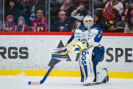 Leksands målvakt Marcus Gidlöf