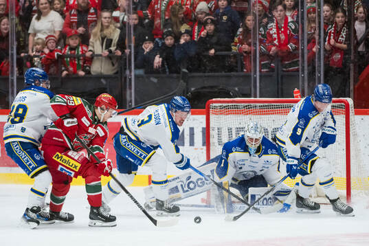 Leksands målvakt Marcus Gidlöf