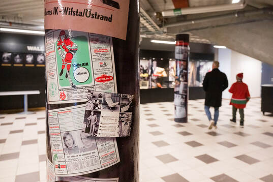 Modomuseumet innan ishockeymatchen i SHL mellan Modo och