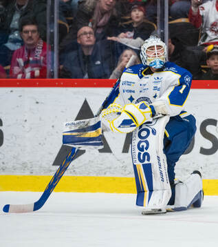 Leksands målvakt Marcus Gidlöf