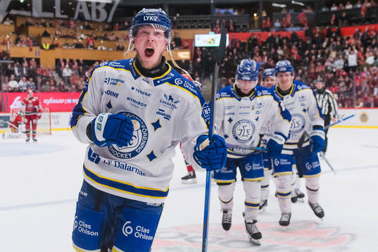 Leksands spelare jublade