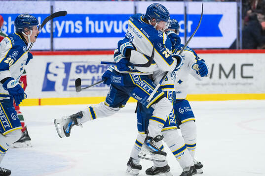 Leksands spelare jublade