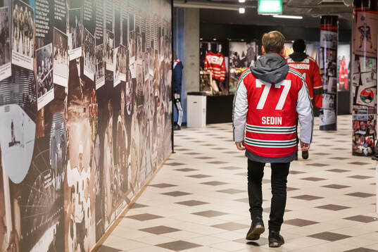 Modomuseumet innan ishockeymatchen i SHL mellan Modo och