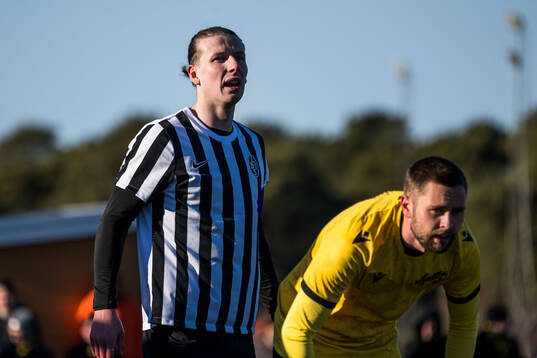 Landskronas Andreas Murbeck och Mjällbys Axel Norén