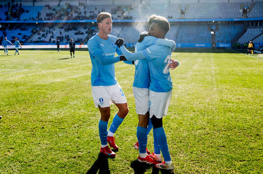 Malmö FFs Taha Ali jublar