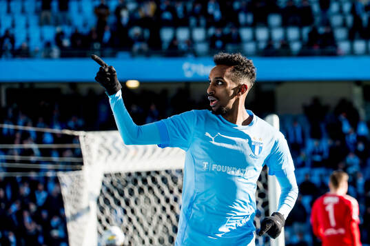 Malmö FFs Taha Ali jublar