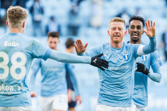 Malmö FFs Anders Christiansen jublar