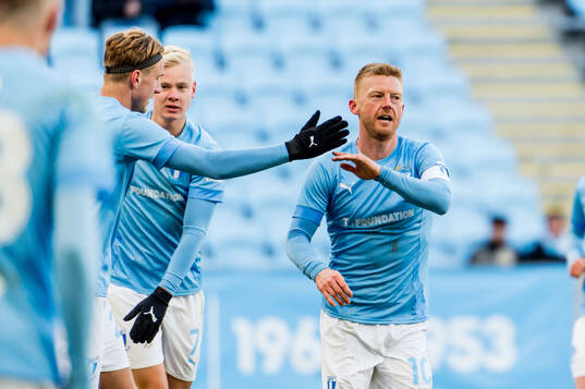 Malmö FFs Anders Christiansen jublar