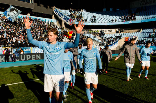 Malmö FFs Nils Zätterström jublar