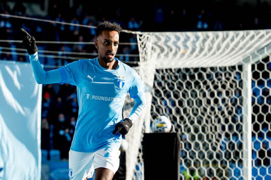Malmö FFs Taha Ali jublar