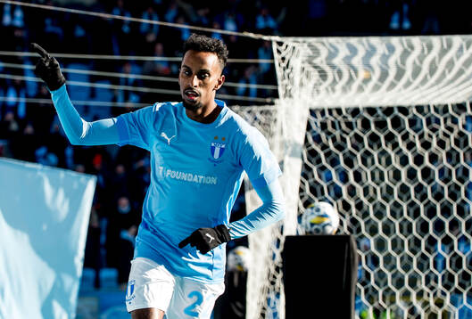 Malmö FFs Taha Ali jublar