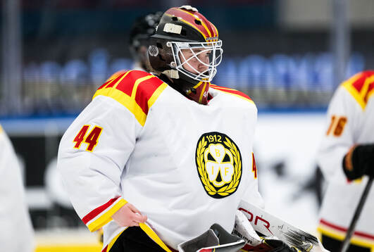 Brynäs målvakt Emmy Nordström-Åmark deppar