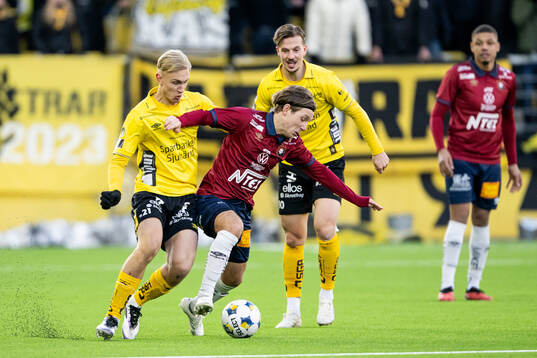 Elfsborgs Leo Östman och Örgrytes William Kenndal