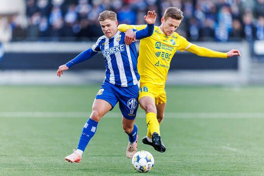 IFK Göteborgs Felix Eriksson och IK Oddevolds Gustav