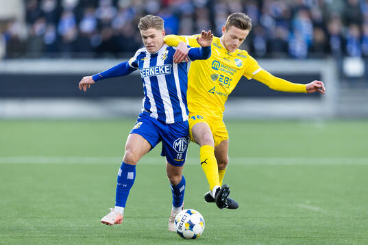IFK Göteborgs Felix Eriksson och IK Oddevolds Gustav