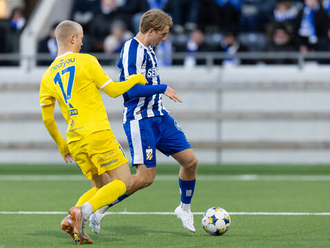 IK Oddevolds Olle Kjellman Olblad och IFK Göteborgs Noah