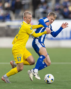 IK Oddevolds Olle Kjellman Olblad och IFK Göteborgs David