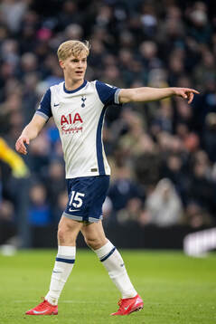 Lucas Bergvall of Tottenham
