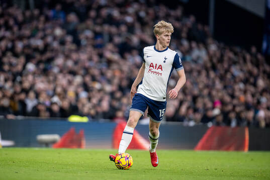 Lucas Bergvall of Tottenham