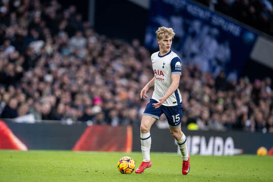 Lucas Bergvall of Tottenham
